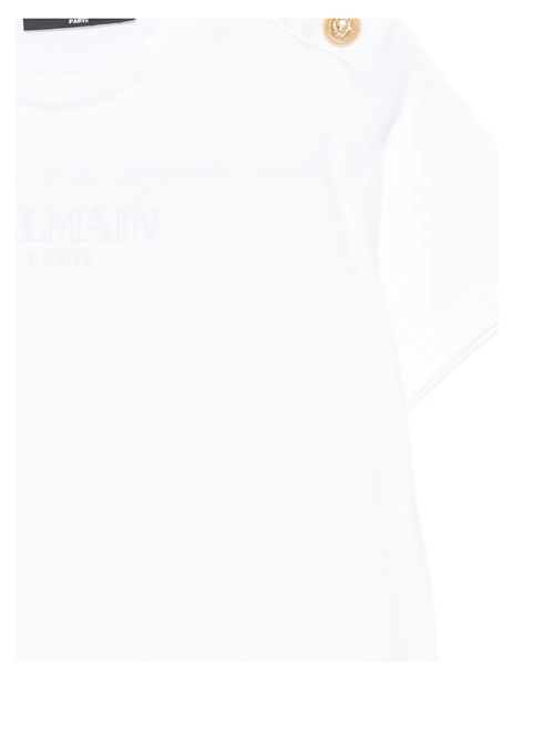 T-shirt, bambina, logata. BALMAIN | BZ8I81 Z3672100OR